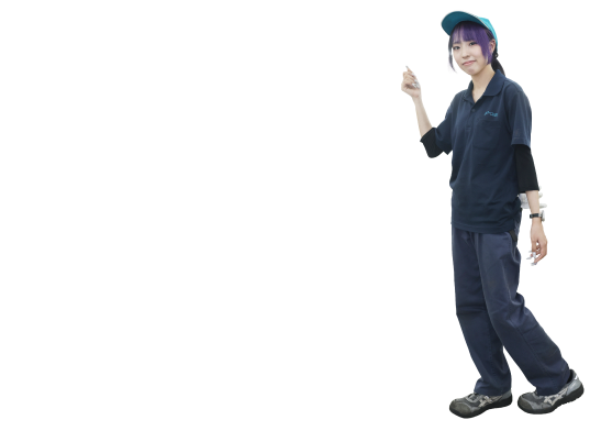 私服から作業着へ
